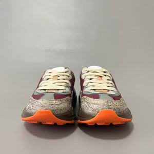 Chaussures décontractées pour femmes de marque de luxe, en cuir véritable, à lacets, à semelle épaisse, légères, souples, antidérapantes, tendance de la mode - Product Image 2