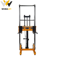 Chariot élévateur manuel à plateforme personnalisée WEMALiFT Light Stacker avec hauteur de fourche abaissée de 90 mm