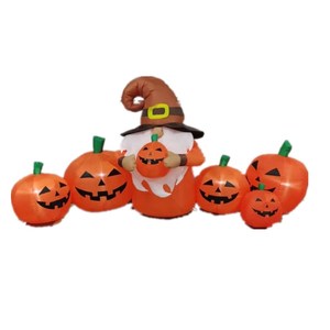 Suministros de fiesta de Halloween, levantamiento inflable, <span class=keywords><strong>calabaza</strong></span> elfa de 1,2 m para decoración de Halloween, venta al por mayor - Product Image 1