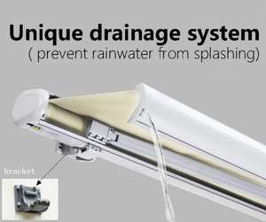 Toldo Retráctil Eléctrico Enrollable con Lona de Acrílico/Poliéster, Diseño Moderno y Lujoso <span class=keywords><strong>para</strong></span> Patio Exterior, Terraza y Porche - Product Image 4