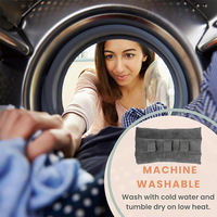 Coussin de ceinture de sécurité pour soulager les douleurs au cou et aux épaules, réglable avec Velcro, en peluche polyester, pour les longs trajets, lavable en machine