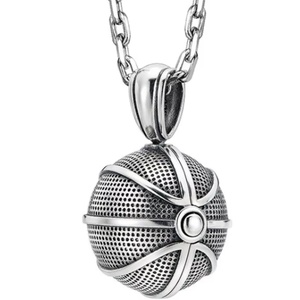Collar con Colgante de Baloncesto de Acero Inoxidable, Grabado con la Frase 'Never Give Up Keep Going', Joyería Deportiva para Hombre, Regalo - Product Image 3