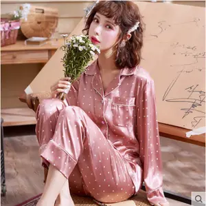 Atacado pacote de pijama-Pijama feminino manga longa estampado, conjunto pijamas feminino duas peças, moda feminina, 2021