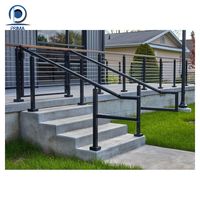 Système de balustrade de balcon en aluminium thermolaqué avec main courante d'escalier pour appartement
