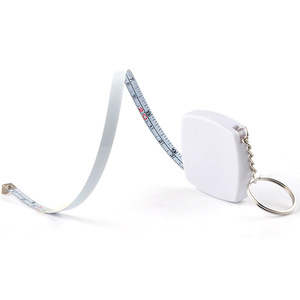 Mini Steel Tape Measure 2m 6mm <b>ABS</b> Keychain With Logo Printing Promotional Gift - Product Image 2