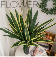 Bunga Sansevieria Buatan 5 Daun Fanxinghe Grosir, Tanaman Realistis untuk Dekorasi Pernikahan, Meja Rumah, dan Centerpiece, Jual Grosir