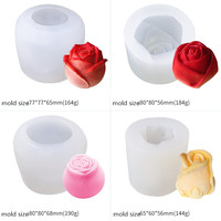 Moule à gâteau en Silicone 12939, grand Rose, savon, 3D
