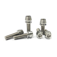 Vis à tête hexagonale conique M5 M6 M8 en titane Gr5 pour vélo et moto