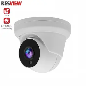 Tvi Ahd Cvi Cvbs Metal Shell 4in1 5mp Camera Waterdicht Buiten Ir Nightvision 1080P Analoge Beveiliging Cctv Dome Camera