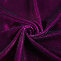Tissu de velours microfibre tissé coréen 100 % polyester luxueux, teinture à carreaux, en rouleau, pour vêtements