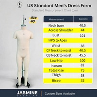 Mannequin de Couture Corps Entier US MISSY 6 Taille USA Homme 40 Base en Acier Inoxydable Originale Européenne