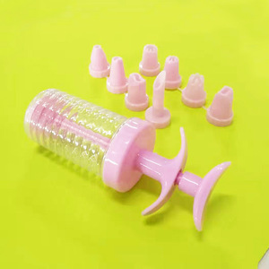 Baking <b>tools</b>, 8-piece plastic piping set, 8 piping tips, butter nozzles, <b>cookie</b> piping gun wholesale. - Product Image 4