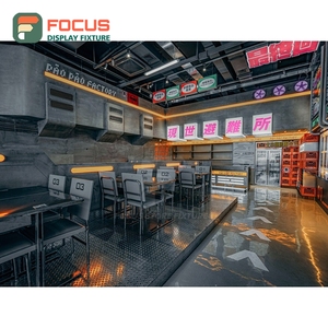 Exhibidor Modular de Madera para Productos de Café, con Base y Zona para Exhibir Tapas de Vasos, para Cafeterías Comerciales - Product Image 4