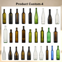 Bouteille de vin en verre coloré pulvérisé avec bouchon en céramique et anse en fil métallique pour emballage de jus et de boissons 750ml 1000ml