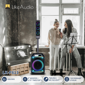 Altoparlante DJ Multifunzione con Grande Schermo Touch, VOD, Karaoke, Video e <span class=keywords><strong>Ruote</strong></span>/Microfoni - Product Image 2