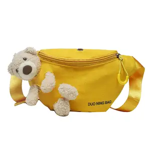 New arrival latest design women fanny pack waist bag ladies cartoon little bear waterproof sport waist bag