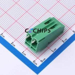 MX128H-5.08-02P-GN01-Cu-Y-A Screw Terminal Block Through hole Component (THT),P=5.08mm Connector 1x2P 5.08mm Green Through Hole - Product Image 2