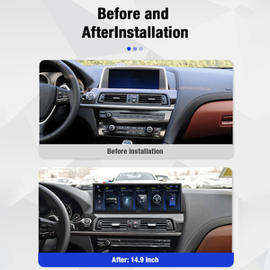 ZWNAV 2560*720p 14.9 นิ้ว รองรับ Apple Carplay สำหรับ BMW ซีรีส์ <span class=keywords><strong>6</strong></span> F06 ปี 2009-2017 ระบบปฏิบัติการ LINUX เครื่องเล่นมัลติมีเดียในรถยนต์ เครื่องเสียงติดรถยนต์ ระบบนำทาง GPS - Product Image 5