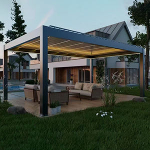 מנוע חכם ממונע חכם דיי גוון אלומיניום חיצוני לגג תריס גן ביוקלימטי עמיד למים גג ביוקלימטי - Product Image 2