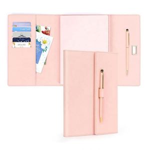 Libreta de Cuero Recargable con Logotipo Personalizado de Fábrica, A5, Rosa, Linda, con Cierre Magnético, Papelería, Agenda de Oficina - Product Image 3