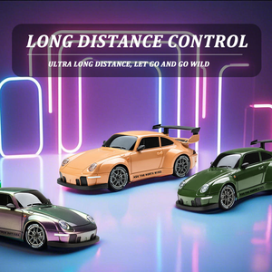 Mini Coche RC de Control Remoto 2.4G <span class=keywords><strong>a</strong></span> Escala Completa, Modelo de Carreras y Derrapes, Escala 1:24, con Luces, Velocidad Máxima 20 km/h - Product Image 3