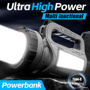 <b>Emergency</b> Lighting Flashlight Ultra-bright LED Waterproof LCD Display Outdoor Portable <b>Light</b> Long-range Rechargeable - Product Image 2