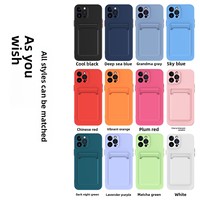 Étui de téléphone en cuir A16 avec porte-cartes, anti-chute, couleur unie, design mat