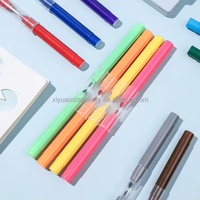 Marqueurs de coloriage XY à double pointe ronde/fine, 12 couleurs, lavables, stylos de couleur à l'eau pour le dessin des enfants, marqueur d'art à l'encre