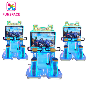 FUNSPACE-máquina de VIDEOJUEGOS PARA NIÑOS, videojuego de monedas operadas por Little Rider, entretenimiento, montar en bicicleta, <span class=keywords><strong>Arcade</strong></span>, para centro de juegos - Product Image 4