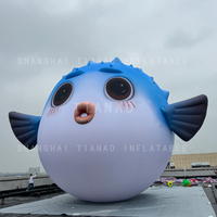 Modèle de poisson gonflable personnalisé, poisson gonflable, animal gonflable de dessin animé pour la décoration d'événements