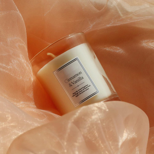 เทียนหอมคุณภาพดีในขวดแก้วเคลือบแว็กซ์พืช พร้อมโลโก้สั่งทำได้ ขายส่ง - Product Image 4