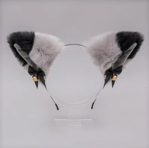 آذان فرو الثعلب القط اليدوية ، طوق شعر ، ملابس رأس أنيمي ، فستان تنكري للحفلات ، زي هالوين تأثيري ، عصابة رأس - Product Image 3