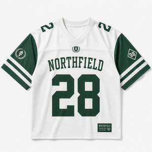 Retro American Football Jersey Short Printed Mesh Sports <b>Fan</b> Wear Vintage Style Custom Team Apparel Breathable Comfortable - Product Image 2