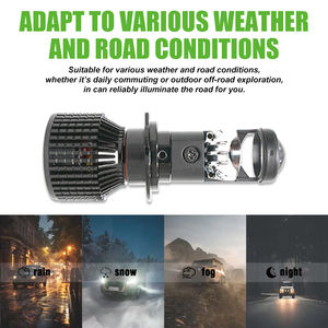 Phares LED MP4A Premium en aluminium aéronautique 114W 9000LM avec ventilateur turbo pour la moto – Solution d'éclairage longue distance - Product Image 3