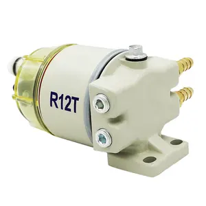 Generador de montaje separador de agua de filtro de combustible para piezas de motor diésel separador de aceite-agua R12T