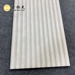 Nouveau Design 3d Baguettes Blanches Naturelles Courbe Cannelée Buffet en Marbre Concave Flûte Panneau <span class=keywords><strong>de</strong></span> Tuiles en Marbre pour <span class=keywords><strong>Mur</strong></span> Plancher Dosseret Utilisation - Product Image 4