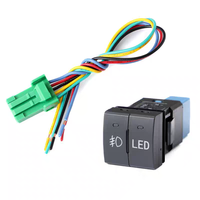 Nouvel interrupteur à double bouton carré pour barre lumineuse LED de tableau de bord Landcruiser Prado série 150 GDJ150R