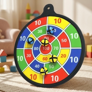 Jeu de fléchettes pour enfants OEM, écologique, sûr, lavable, plateau de 16 pouces - Product Image 1