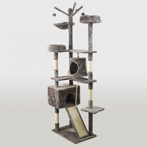 Arbre à chat de haute qualité à <span class=keywords><strong>4</strong></span> niveaux pour chats de grande taille et lourds, arbre à chat en bois avec plateforme de saut - Product Image 1