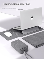 Nouveauté : Étui pour ordinateur portable 14, 15, 16 pouces en cuir PU avec support réglable, compatible avec Mac Book, etc.