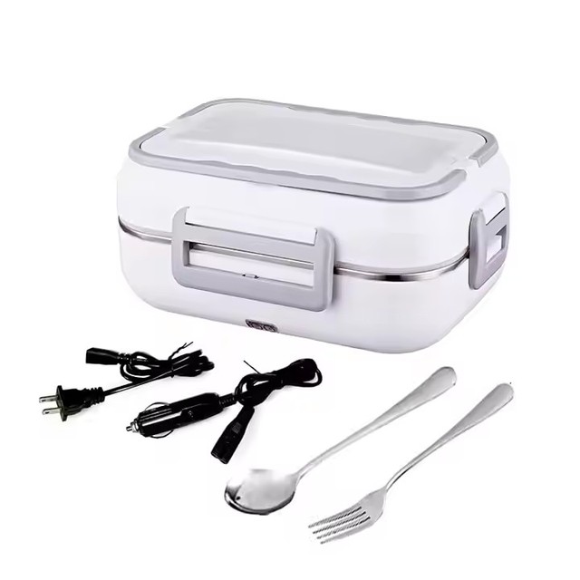 Amz Top Seller Split Stainless Steel Tank Electric Lunch Box Insulated Lunch Bento Box for Kids Self Heating Lunch Box