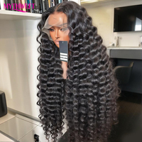 Perruques en cheveux humains avec dentelle frontale HD 13x6, vague lâche de 30 pouces, 210% vague profonde lâche brésilienne, perruque frontale en dentelle 13x4 pré-épilée pour femmes