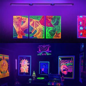 Nueva Lámpara LED UV <span class=keywords><strong>de</strong></span> Luz Negra Portátil, Luz Púrpura <span class=keywords><strong>Fluorescente</strong></span>, Tubo <span class=keywords><strong>de</strong></span> Lámpara UV para Pintura Mural, 220V para Bar, KTV, Escenario - Product Image 3