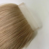 Closure en dentelle 4x4 pour cheveux raides # Cheveux humains Remy alignés aux cuticules, couleur piano 27/613, stock de cheveux colorés tendance pour salon