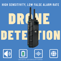 Détecteur de drone 300MHz à 6G Détection de défense de drone mobile avec positionnement | Dispositif anti-UAV longue portée 1-3KM pour la sécurité