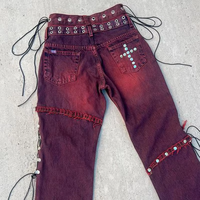 Jeans pour femmes DiZNEW OEM denim fabricant 2k taille double jambe droite