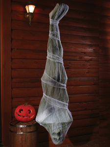 DAMAI Halloween horreur décoration accessoires 1.8 mètres à l'envers momie maison hantée chambre secrète évasion son lumière suspendu fantôme - Product Image 5