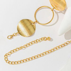 <span class=keywords><strong>Ceinture</strong></span> de <span class=keywords><strong>taille</strong></span> circulaire large pour femme, style bohème vague <span class=keywords><strong>dorée</strong></span>, avec jupe et pantalon, style cowgirl punk, <span class=keywords><strong>ceinture</strong></span> réglable pour femme - Product Image 3