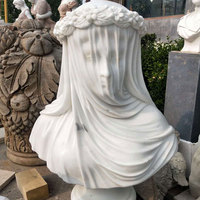 Buste en marbre sculpté grandeur nature, buste musical blanc, style artistique grec romain, statue en pierre pour la décoration de la maison, vente chaude