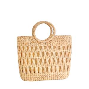 Bolso de compras ecológico vintage de jacinto de agua para mujer precio al por mayor bolso con logotipo personalizado bolsos personalizados ecológicos - Product Image 3